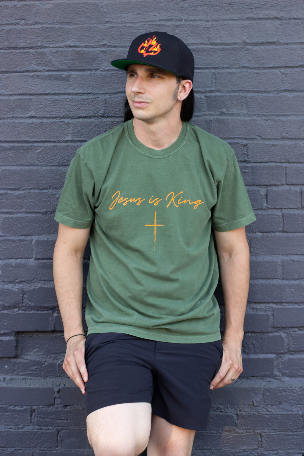 Jesus is King, Astounded Army Green and Orange