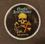 Quick& The Dead, 3" Round Glitter Sticker