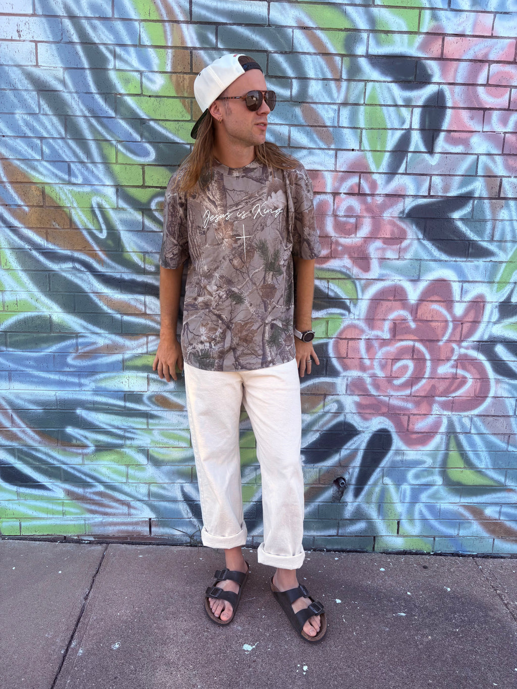 Dark camouflage Jesus King – astounded. Hollister shirts.